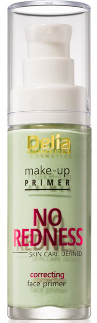 Baza pod makijaz Delia Cosmetics Make-Up Primer No Redness Skin Care Defined korygująca 30 ml (5901350476567) - obraz 1