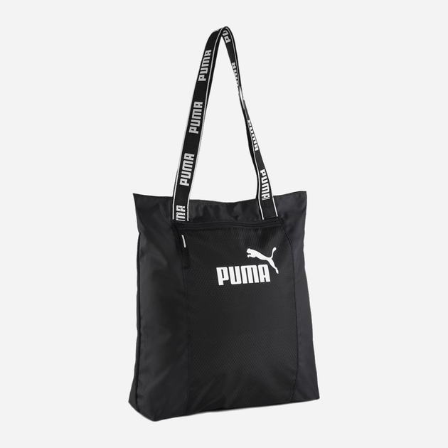 Спортивна сумка екошопер тканинна Puma Core Base Shopper 09026701 Чорна (4099685696369) - зображення 1