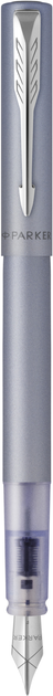 Ручка пір'яна Parker Vector 17 XL Metallic Silver Blue CT FP F (2159750) - зображення 1
