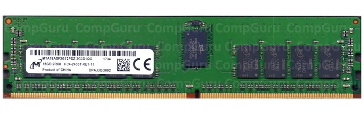 Серверна оперативна пам'ять Micron DDR4 16GB 2400MHz RDIMM 2Rx8