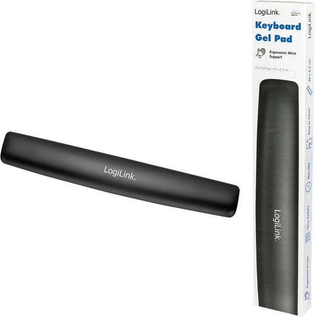 Podkładka pod nadgarstki Logilink ID0044 Black (4052792005486) - obraz 6
