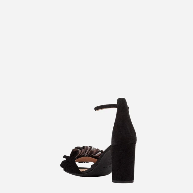 Sandały damskie na koturnie Geox D15NBE00021-C9999 39 25.4 cm Czarne (8050036019608) - obraz 3