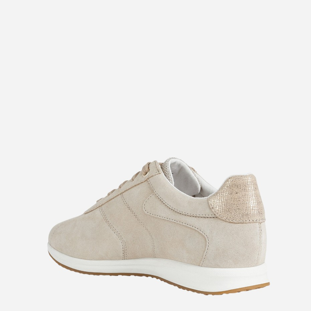 Sneakersy damskie Geox D25H5B022Z0-CH65F 37 24 cm Jasnobeżowe (8050036521217) - obraz 3