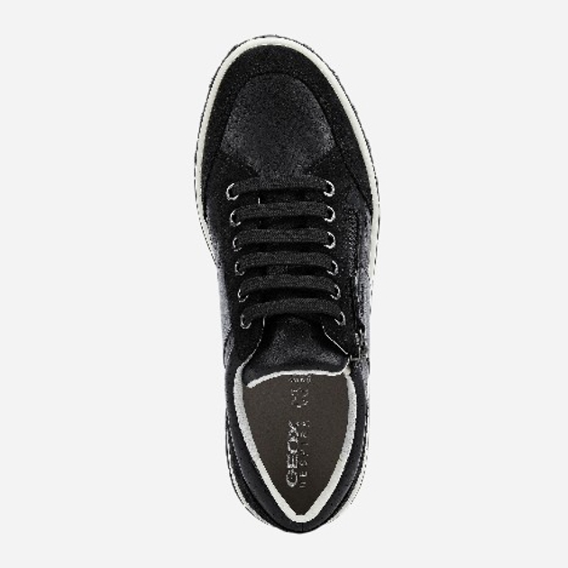 Sneakersy damskie Geox D94FFE08522-C9999 38 24.7 cm Czarne (8054730442625) - obraz 4