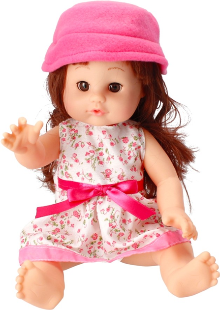 Lalka bobas Mega Creative Baby My Sveet Doll z długimi włosami i w różowej panamie 35 cm (5903246438635) - obraz 2