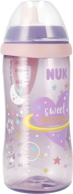 Кружка-непроливайка Nuk First Choice Kiddy Cup Night Фіолетова 300 мл (4008600439929) - зображення 2