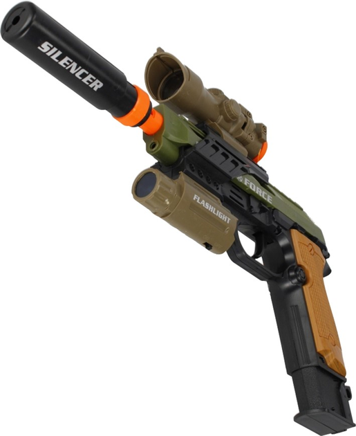 Pistolet Mega Creative Special Force ze światłem i dźwiękiem (5908275105169) - obraz 3