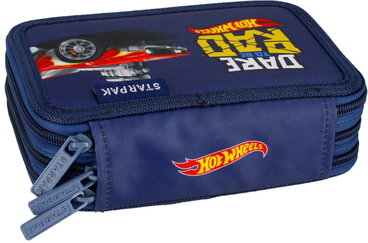Пенал потрійний Starpak Hot Wheels з наповненням (5904335824186) - зображення 6