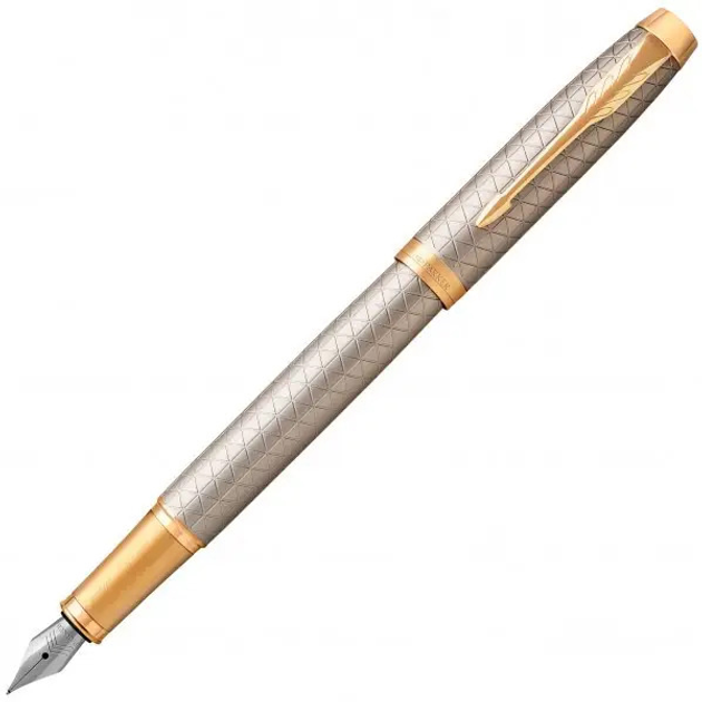 Ручка пір'яна Parker IM 17 Premium Warm Silver GT FP F (1931684) - зображення 1