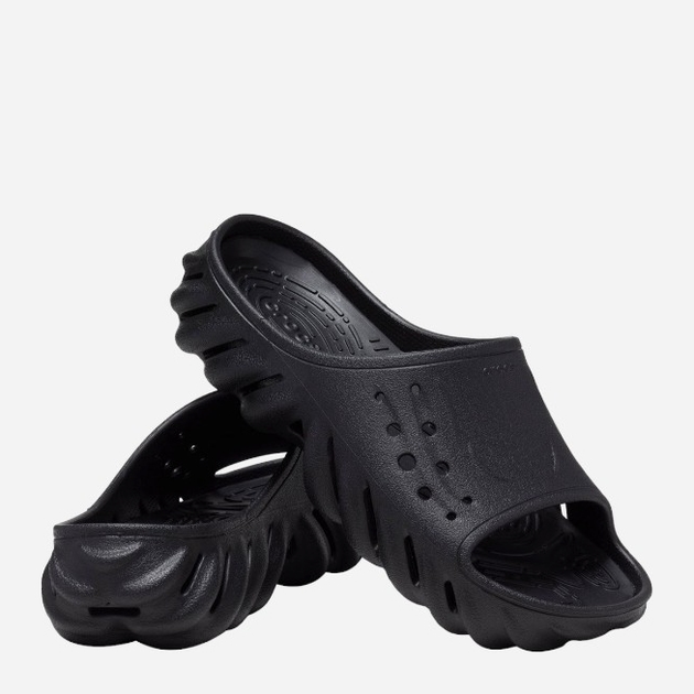 Чоловічі шльопанці для пляжу Crocs Echo 208170-001 48-49 (M13) 31 см Чорні (196265311712) - зображення 4