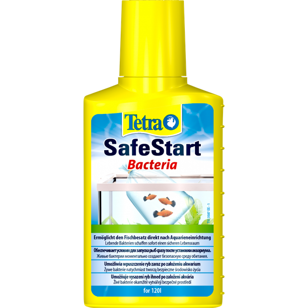 Биостартер Tetra AquaSafe Start 100ml на 120 л аквариумной воды - Фото 1 Биостартер Tetra AquaSafe Start 100ml на 120 л аквариумной воды - изображение 1