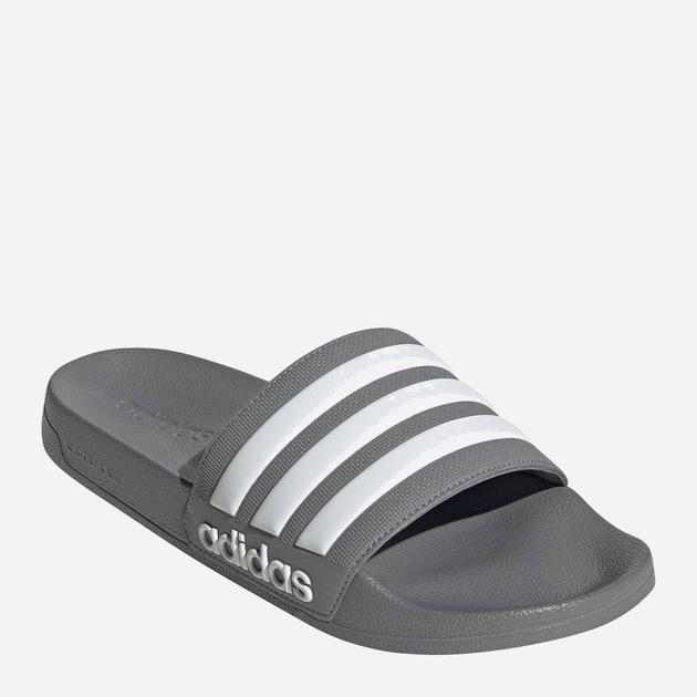 Klapki męskie Adidas Adilette Shower GY1891 47 Szare z białym (4065425148740) - obraz 3