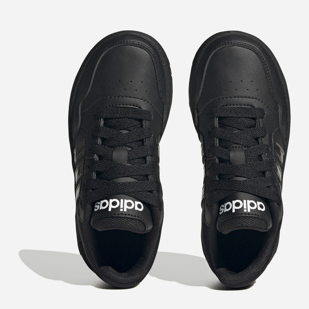 Sneakersy dziecięce dla dziewczynki adidas Hoops 3.0 K GZ9671 35 Czarne (4066748607150) - obraz 3