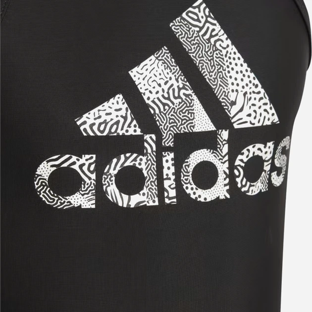 Strój kąpielowy jednoczęściowy dziecięcy dla dziewczynki adidas Big Logo Suit HS2213 128 cm Czarny (4066752817859) - obraz 3