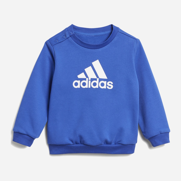 Komplet sportowy (bluza + spodnie) chłopięcy Adidas I Bos Jog Ft IB4767 86 Niebieski (4066762230860) - obraz 2