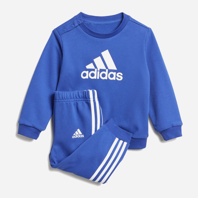 Дитячий спортивний костюм (світшот + штани) для хлопчика Adidas I Bos Jog Ft IB4767 74 см Синій (4066762227143) - зображення 1