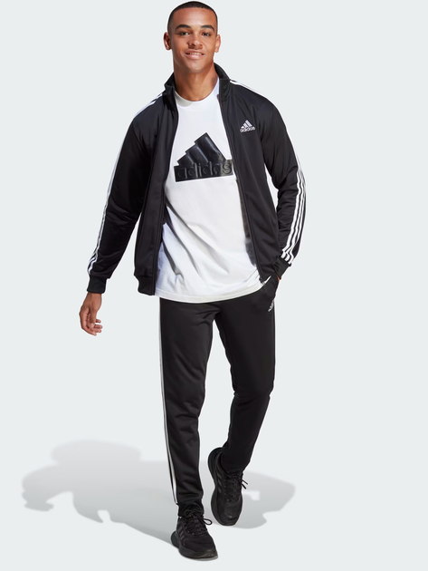 Dres męski Adidas 3Stripes Tricot Track Suit IC6747 XL-Short Czarny (4065432655743) - obraz 1