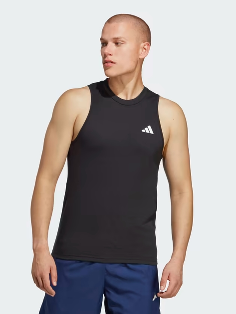 Koszulka bez rękawów męska Adidas TR-ES FR SL T IC6945 M Czarna (4065432917773) - obraz 1