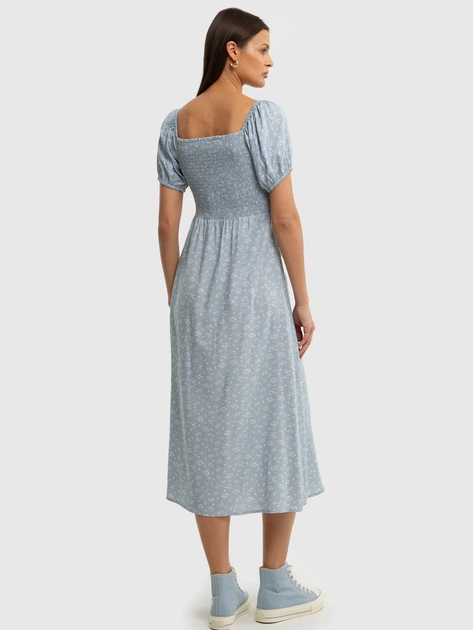 Плаття міді літнє жіноче Big Star Soti L Блакитне (5900714728632) - зображення 2