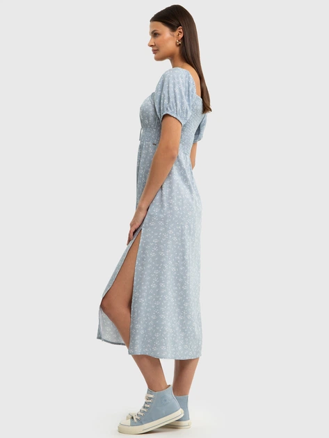 Плаття міді літнє жіноче Big Star Soti L Блакитне (5900714728632) - зображення 3