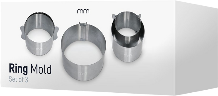Zestaw pierścieni MM Adjustable Ring Moulds 3 szt (8719481358303) - obraz 1