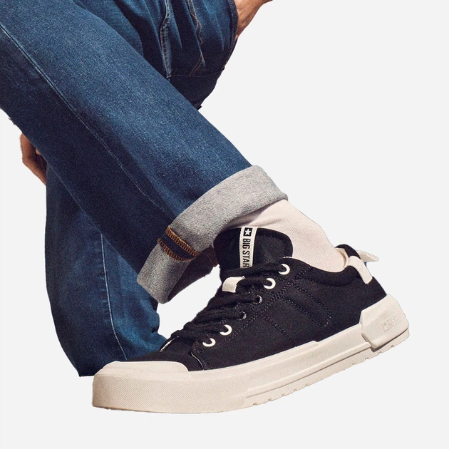 Tenisówki męskie do kostki Big Star NN174156 44 Czarne (5900714737795) - obraz 2