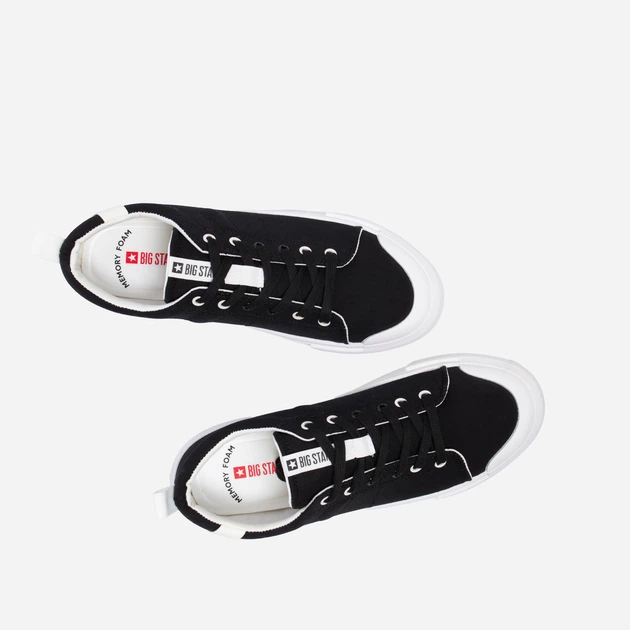 Tenisówki męskie do kostki Big Star NN174156 44 Czarne (5900714737795) - obraz 3