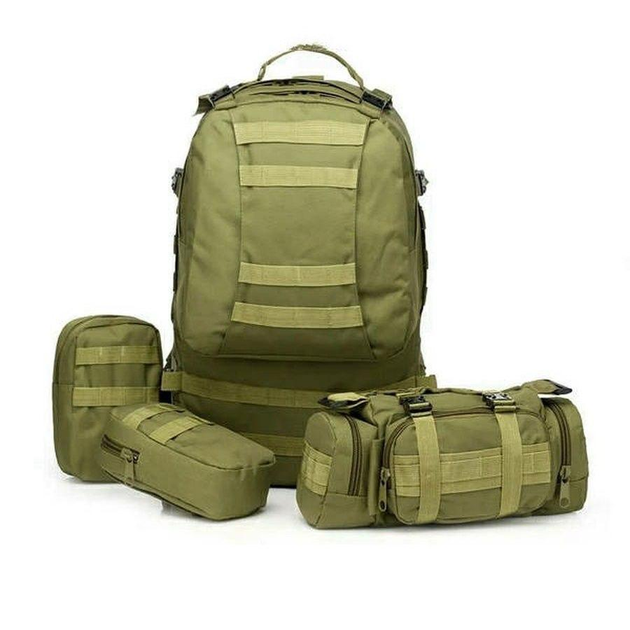 Тактический рюкзак 55л + 3 підсумки - изображение 1