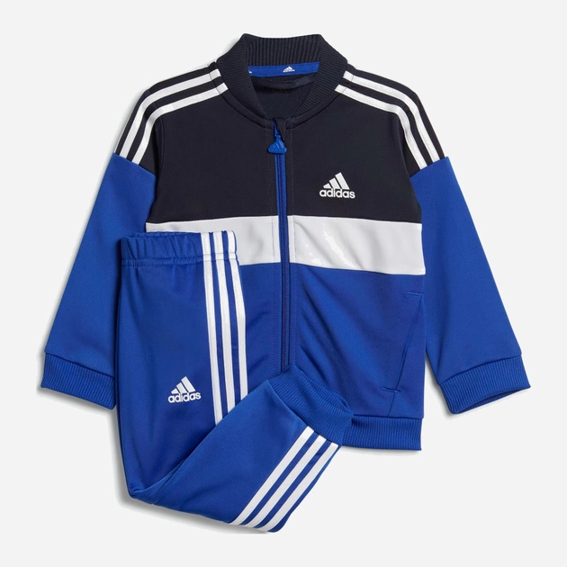 Дитячий спортивний костюм (толстовка + штани) для хлопчика Adidas I Tiberio Tracksuit IB4896 74 см Синій/Чорний (4066762658541) - зображення 1