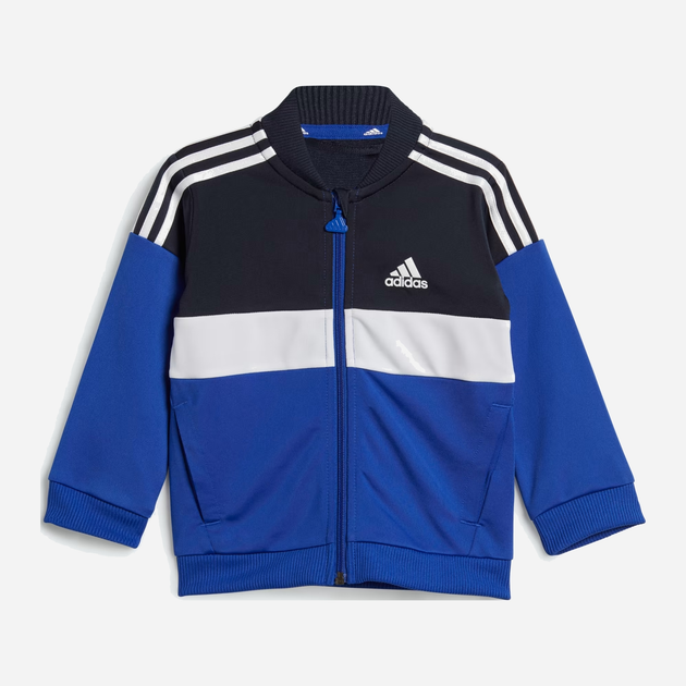 Дитячий спортивний костюм (толстовка + штани) для хлопчика adidas I Tiberio Tracksuit IB4896 86 см Синій/Чорний (4066762658510) - зображення 2