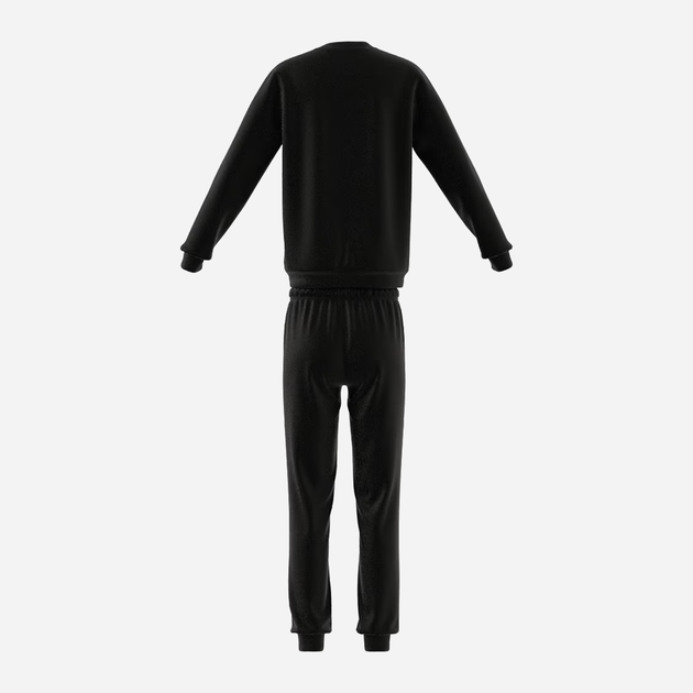 Дитячий теплий спортивний костюм (світшот + штани) для хлопчика Adidas Junior Fleece Tracksuit IB4095 128 см Чорний (4066762246236) - зображення 2