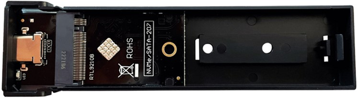 Зовнішня кишеня LC-Power LC-M2-C-MULTI-3 для M.2 SSD USB 3.2 Type-C (4260070129247) - зображення 7