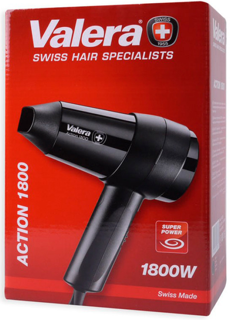 Suszarka do włosów Valera Action 1800 black (7610558007395) - obraz 3