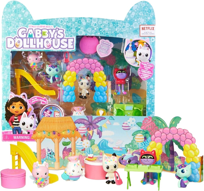 Набір фігурок Spin Master Dreamworks Gabby's Dollhouse 6061578 Birthday Pandy Paws 5 шт (0778988371084) - зображення 1