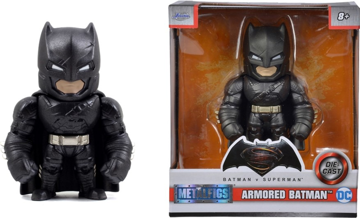 Figurka Simba Batman Armored Metalfigs Die-Cast Figure Jada Toys 10 cm (4006333084799) - obraz 1