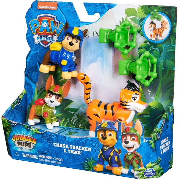 Zestaw figurek Spin Master Paw Patrol Jungle Hero Pup Chase & Tracker 3 szt (0778988503355) - obraz 2