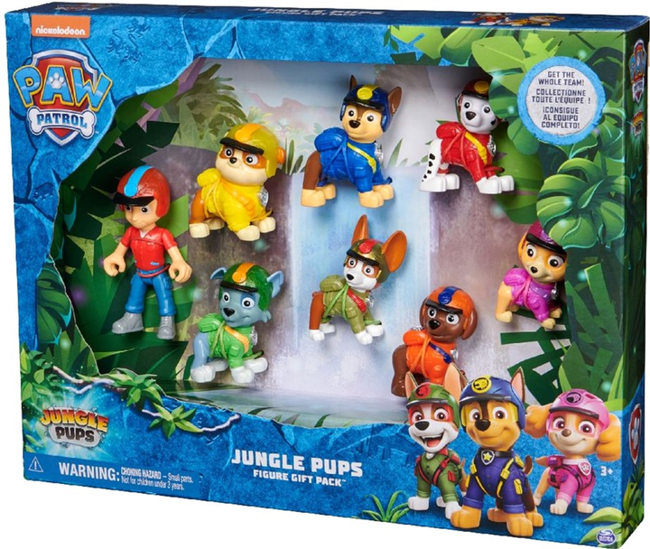 Zestaw figurek Spin Master Paw Patrol Jungle Pups 8 szt (0778988498354) - obraz 1