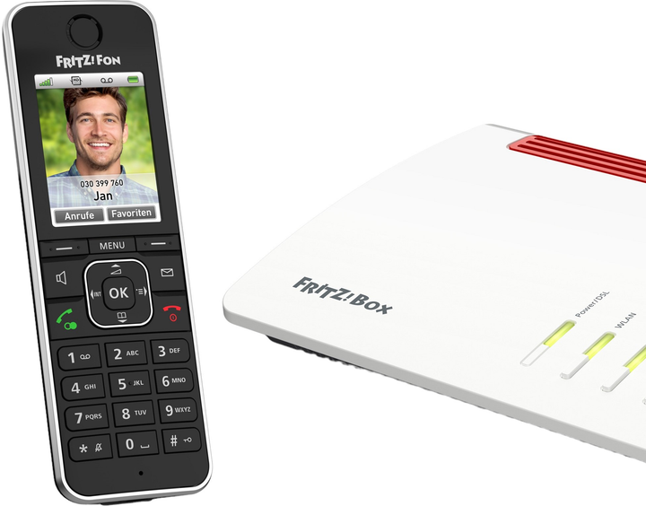 IP DECT телефон AVM FRITZ!Fon C6 Black (20002964) - зображення 4