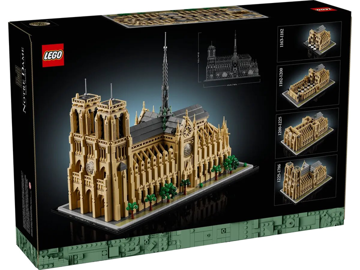 Zestaw klocków LEGO Architecture Notre-Dame w Paryżu 4383 elementy (21061) - obraz 13