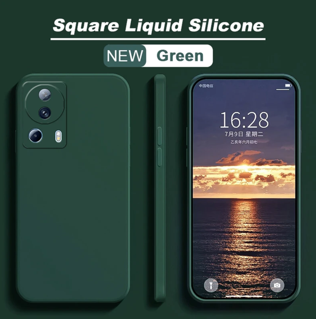 Силиконовый чехол Soft Touch для Xiaomi 13 Lite Тёмно-зеленый - Фото 1 Силиконовый чехол Soft Touch для Xiaomi 13 Lite Тёмно-зеленый - изображение 1