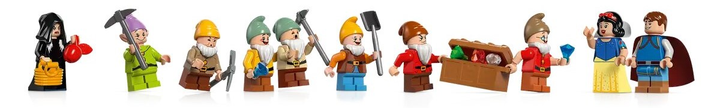 Zestaw klocków LEGO Disney Chatka Królewny Śnieżki i siedmiu krasnoludków 2228 elementów (43242) - obraz 7