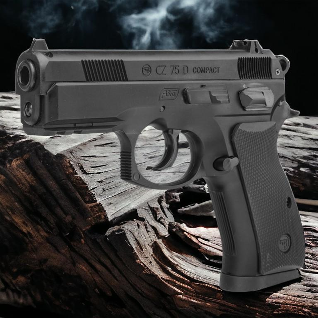 Пістолет пневматичний ASG CZ 75D Compact BB кал. 4.5 мм - зображення 1