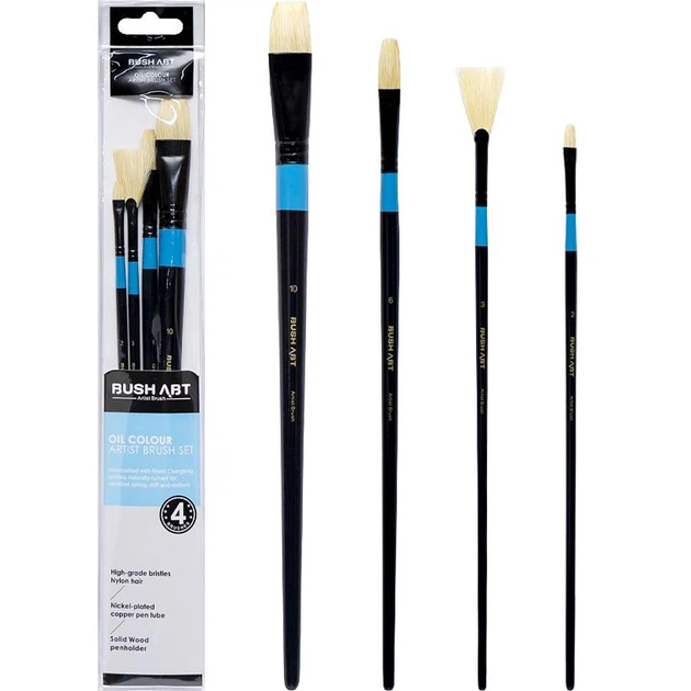 Набор кистей для масла Art Nation Artist Brush 4шт LO59044-1 - Фото 1 Набор кистей для масла Art Nation Artist Brush 4шт LO59044-1 - изображение 1