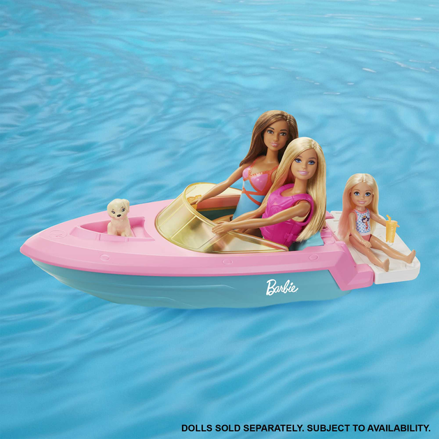 Zestaw do zabawy Barbie Boat With Puppy And Accessories (GRG29) - obraz 2