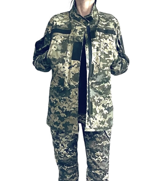 Жіночий кітель військовий тактичний 50 укрпіксель - зображення 1