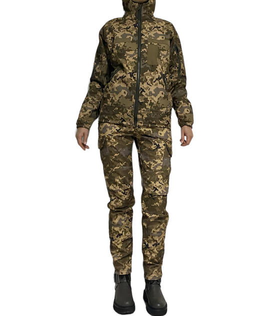 Куртка тактическая софтшелл М пиксель - изображение 1