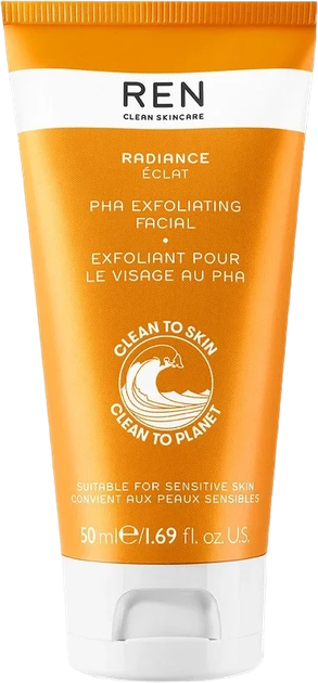 Пілінг для обличчя Ren Clean Skincare Radiance PHA очищувальний 50 мл (5056264708782) - зображення 1