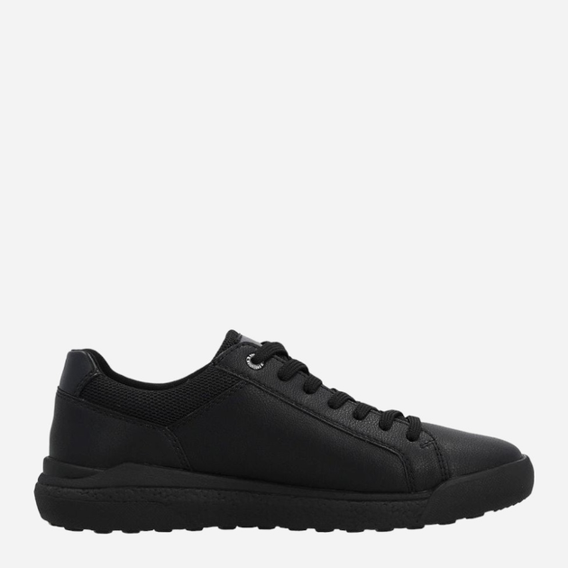 Sneakersy męskie skórzane do kostki RIEKER revu1100-00 43 Czarne (4061811780228) - obraz 3
