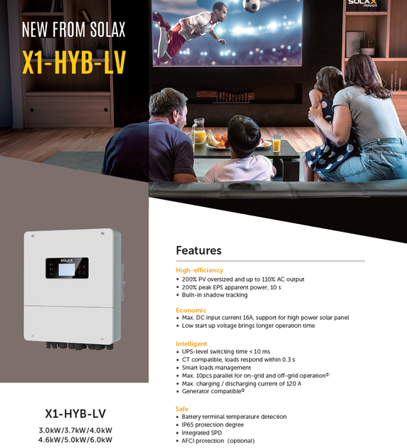Гибридный инвертор PROSOLAX X1-HYB-6.0-LV - изображение 3