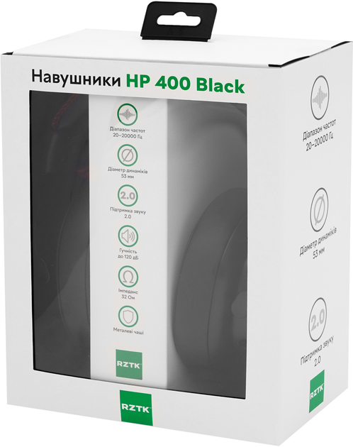 Навушники RZTK HP 400 Black - зображення 11